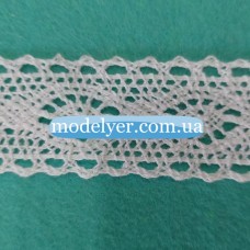 Кружево лен 3 см., (белый)